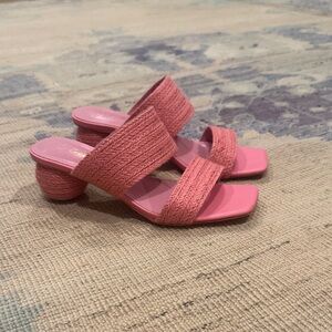 Cult Gaia Look Alike Pink Rope Heels